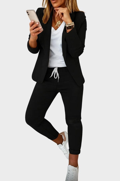 Leanne | Relaxed Blazer & Drawstring Trouser Set