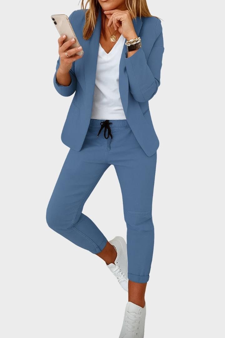 Leanne | Relaxed Blazer & Drawstring Trouser Set