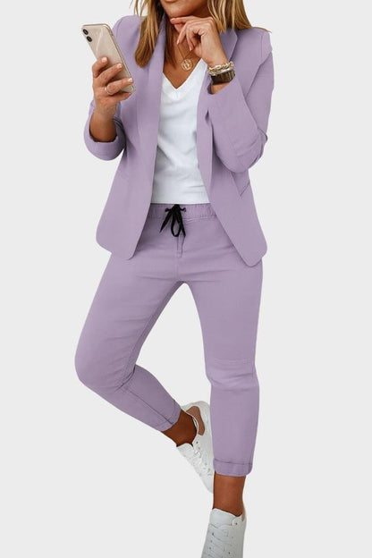 Leanne | Relaxed Blazer & Drawstring Trouser Set