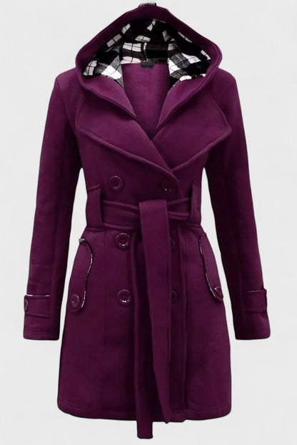 Leona | Double-Breasted Long Coat