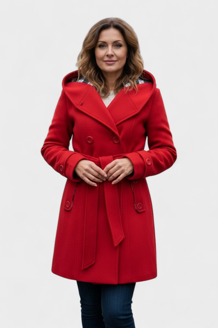 Leona | Double-Breasted Long Coat