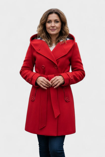 Leona | Double-Breasted Long Coat