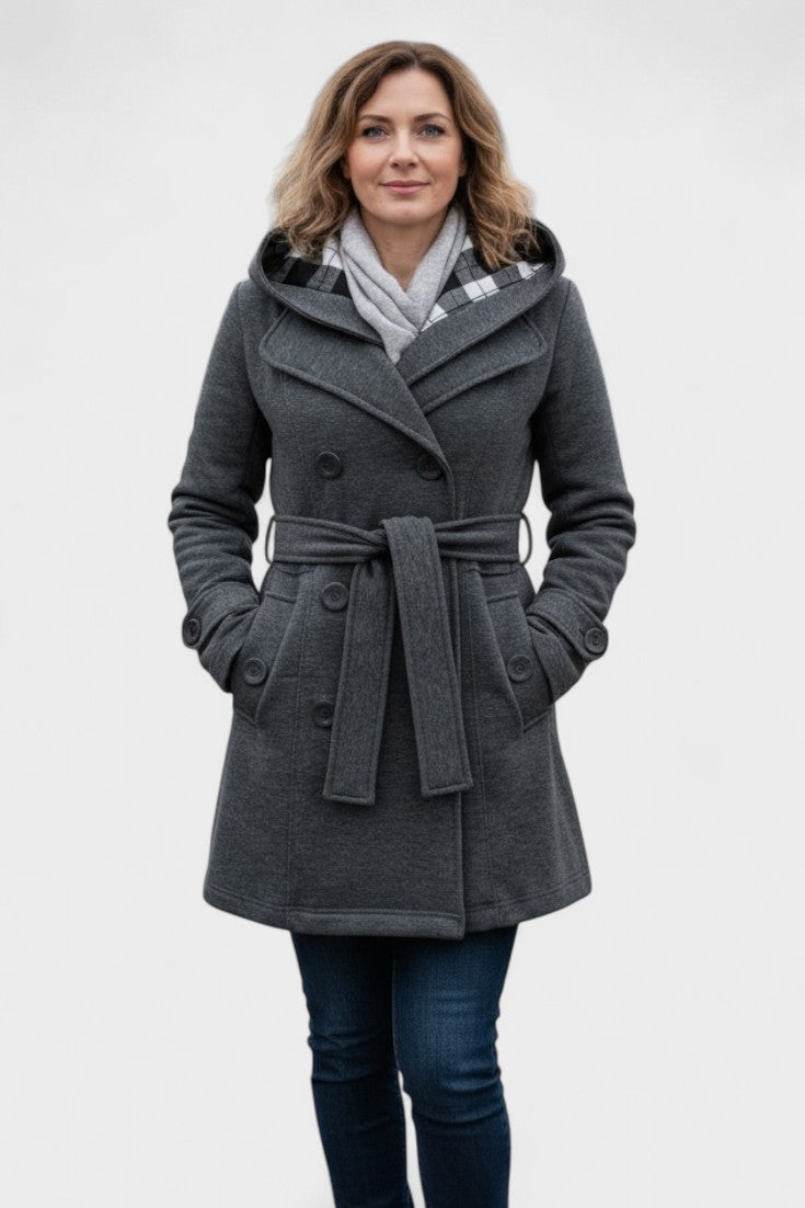 Leona | Double-Breasted Long Coat