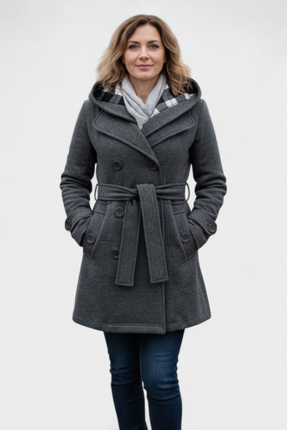 Leona | Double-Breasted Long Coat