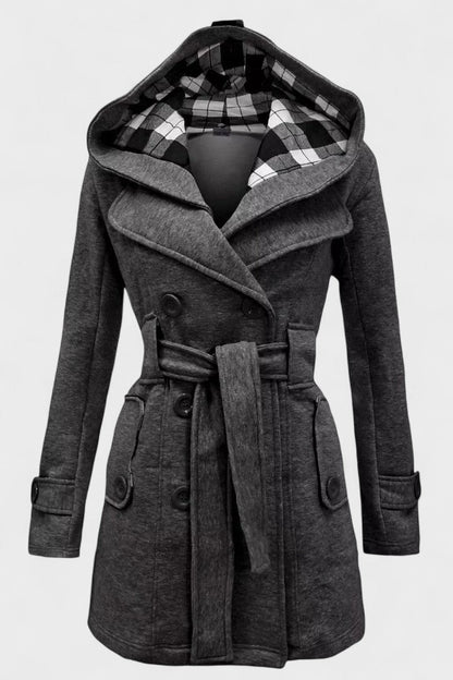 Leona | Double-Breasted Long Coat