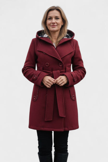 Leona | Double-Breasted Long Coat