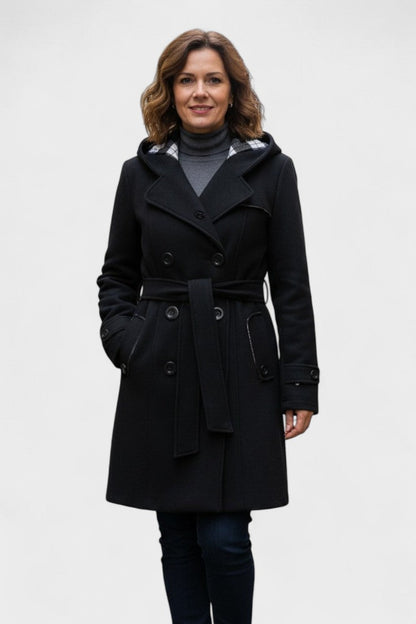 Leona | Double-Breasted Long Coat