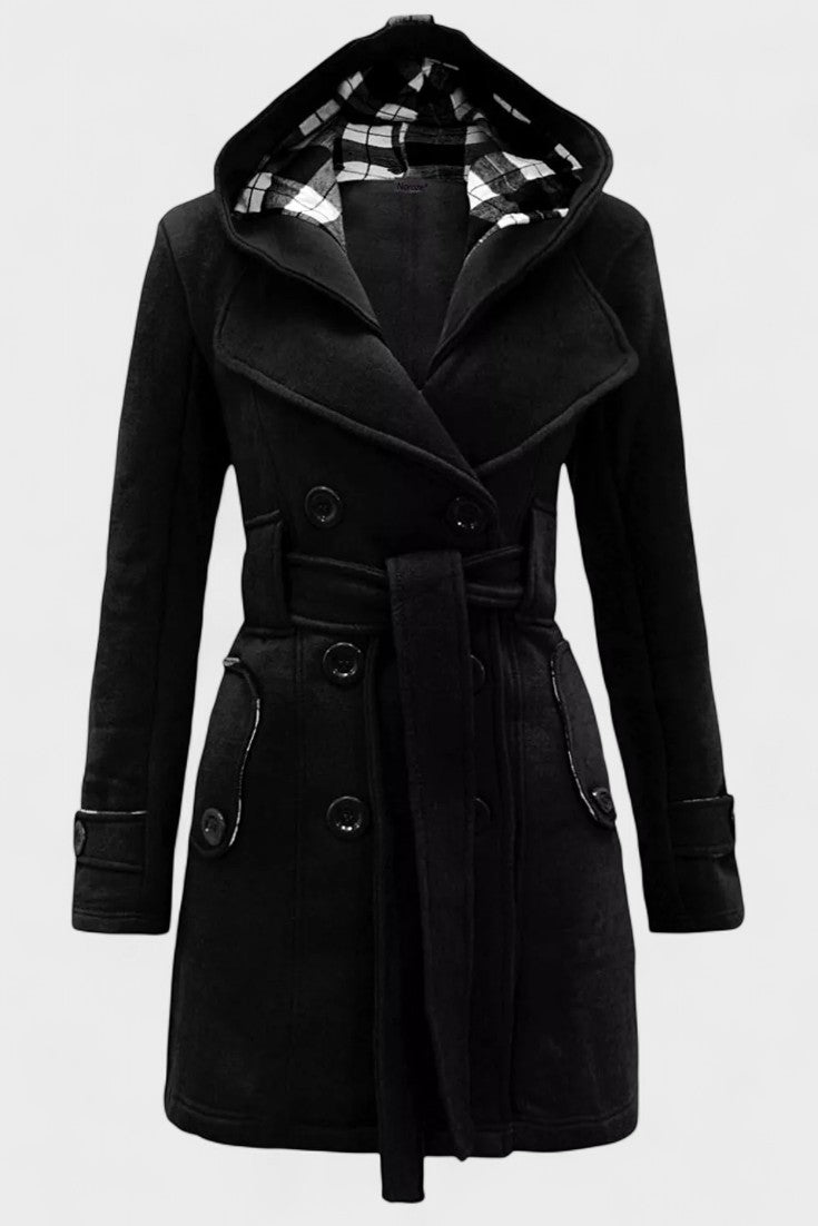 Leona | Double-Breasted Long Coat