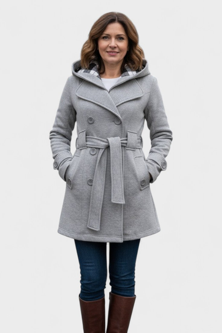 Leona | Double-Breasted Long Coat