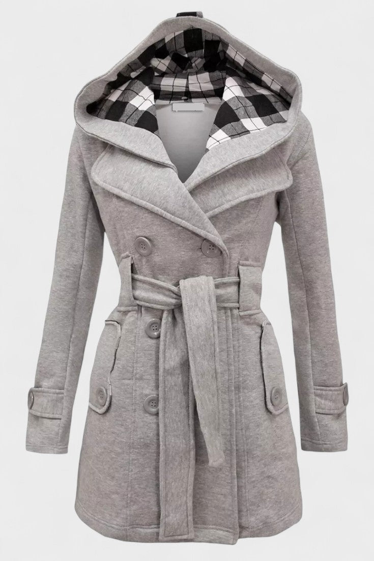 Leona | Double-Breasted Long Coat