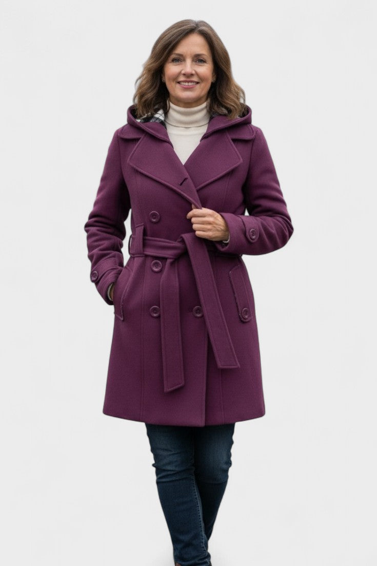 Leona | Double-Breasted Long Coat
