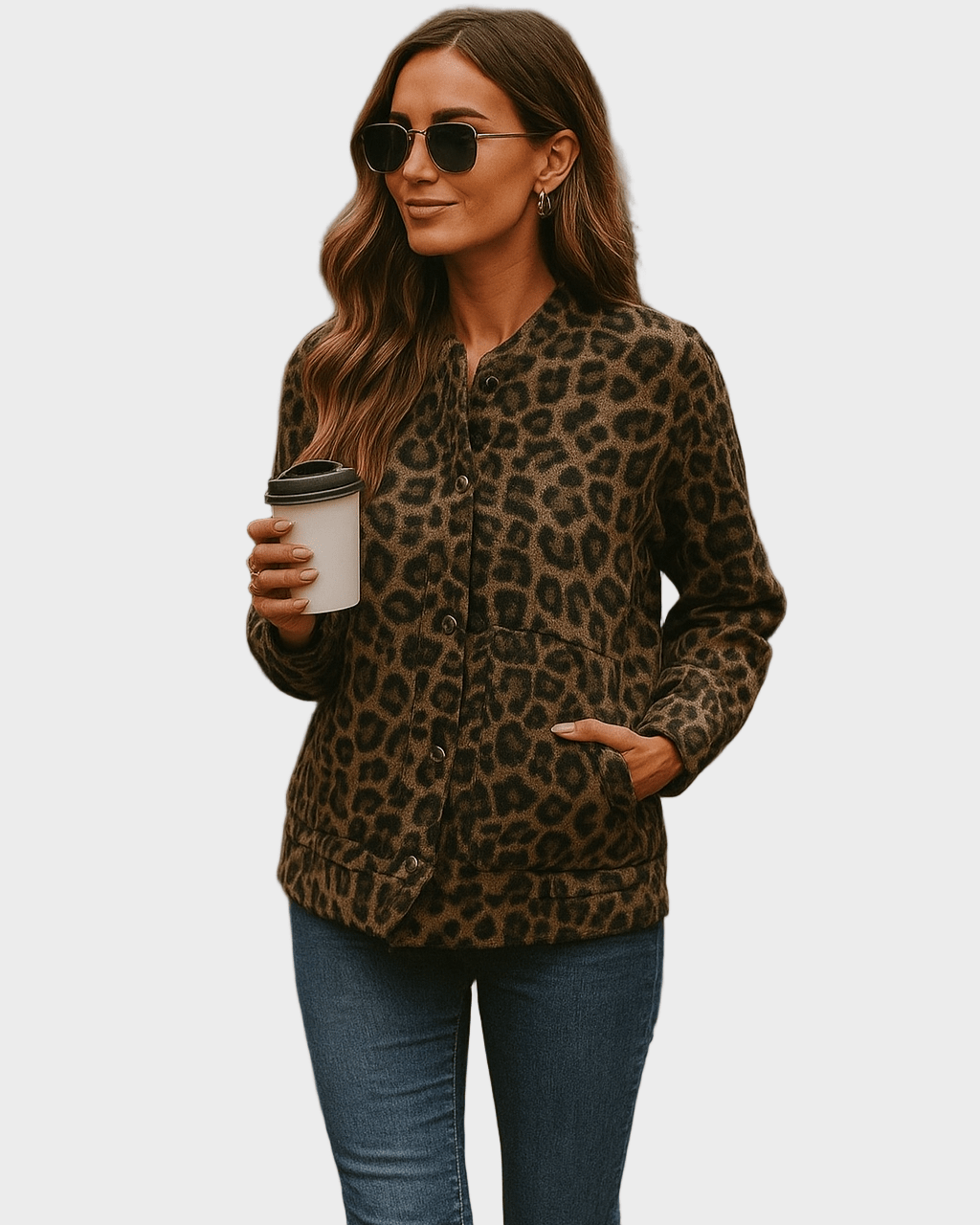 Leona | Leopard Print Bomber Jacket