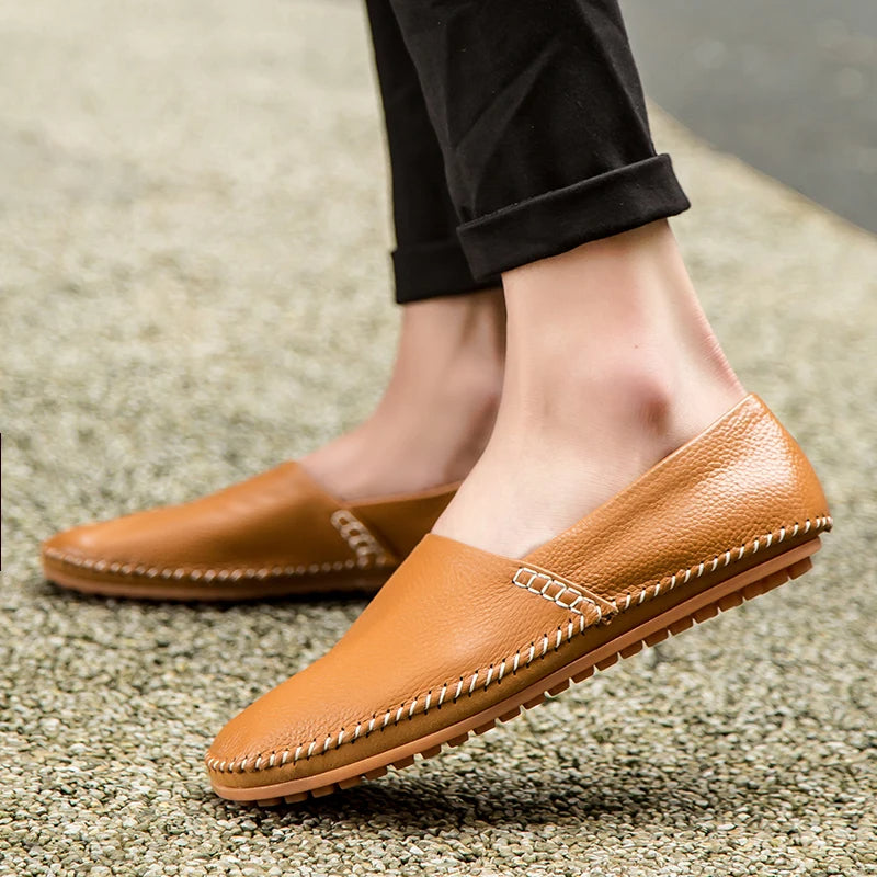 Neil | Lightweight Leather Loafers