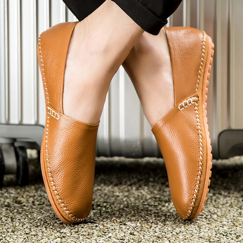Neil | Lightweight Leather Loafers