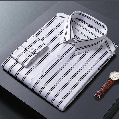 Daniel | White Pinstripe Formal Shirt