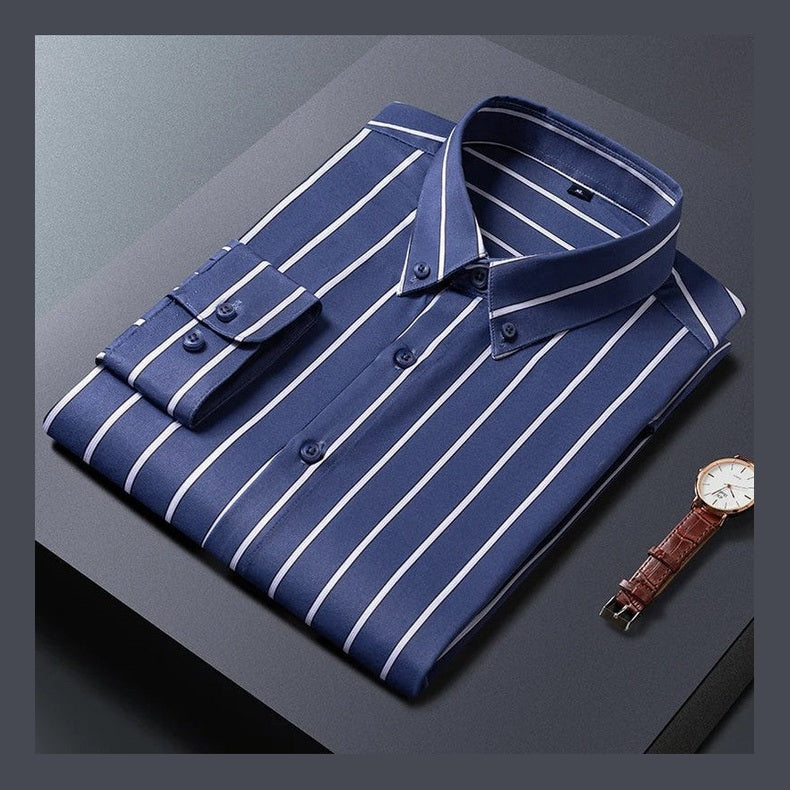 Daniel | White Pinstripe Formal Shirt