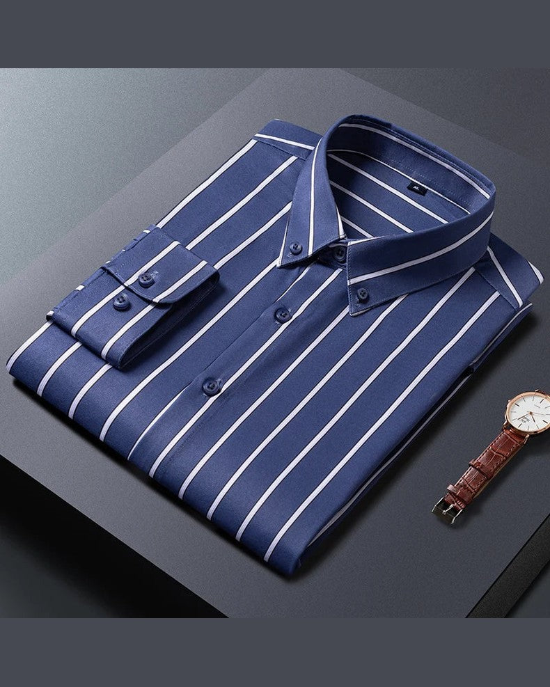 Daniel | White Pinstripe Formal Shirt