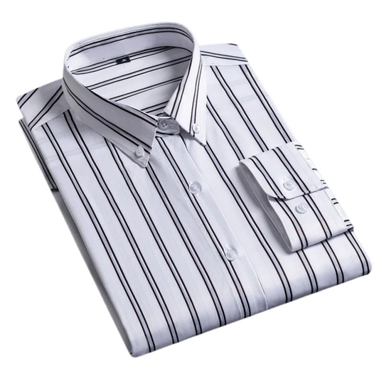 Daniel | White Pinstripe Formal Shirt