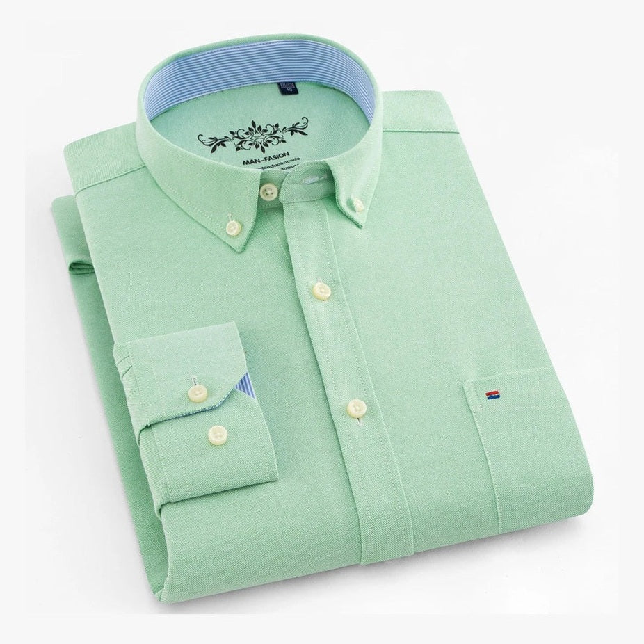 Liam | Mint Green Button-Down Shirt
