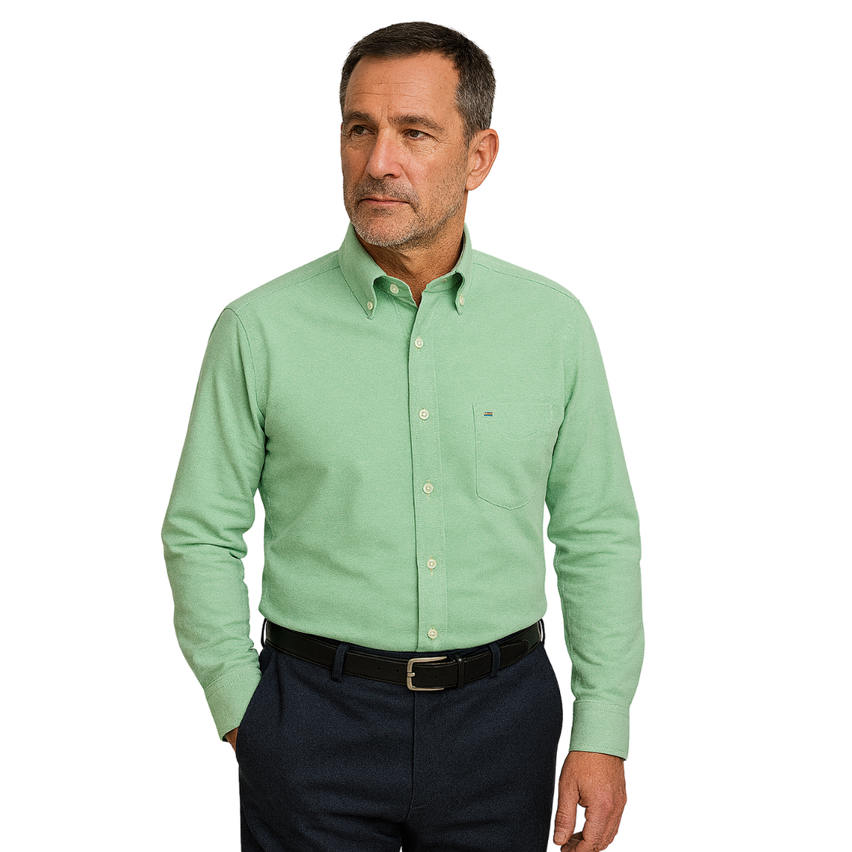 Liam | Mint Green Button-Down Shirt