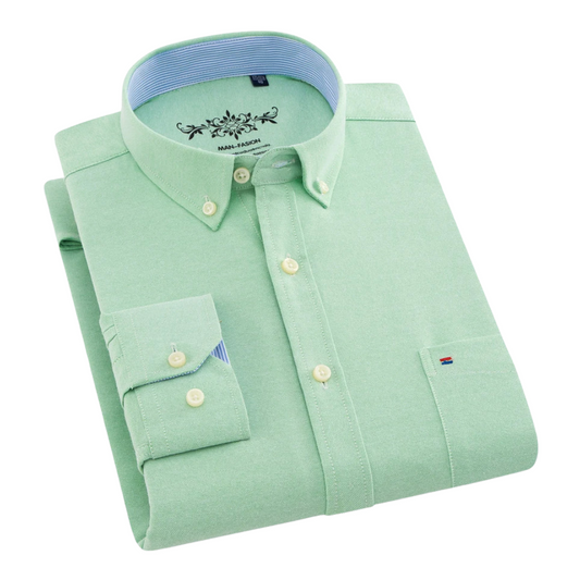 Liam | Mint Green Button-Down Shirt