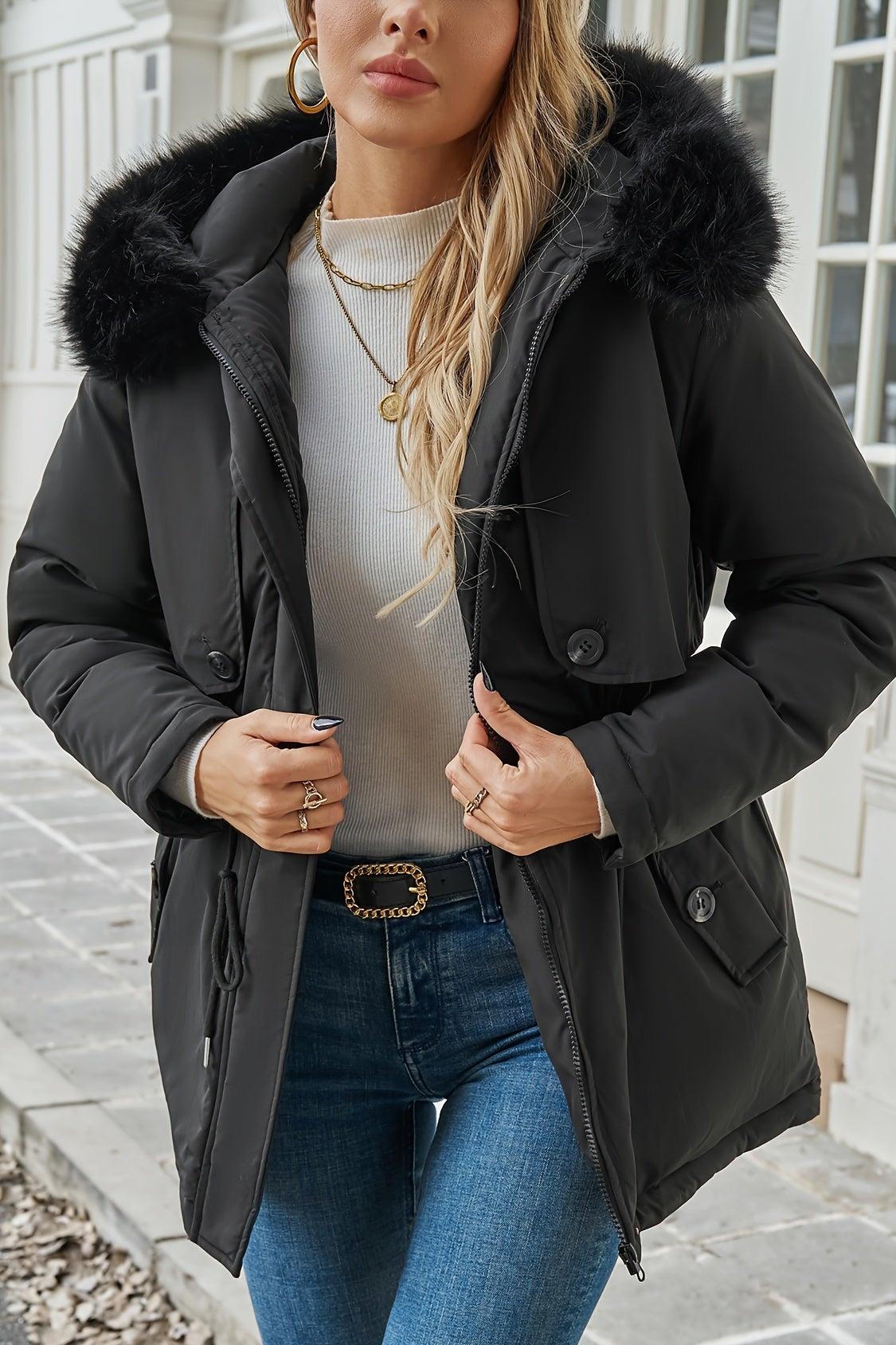 Lianne | Black Lightweight Hooded Jacket
