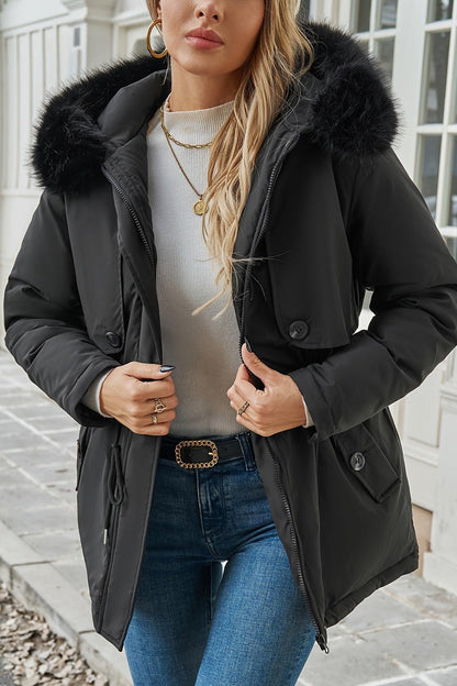 Lianne | Black Lightweight Hooded Jacket