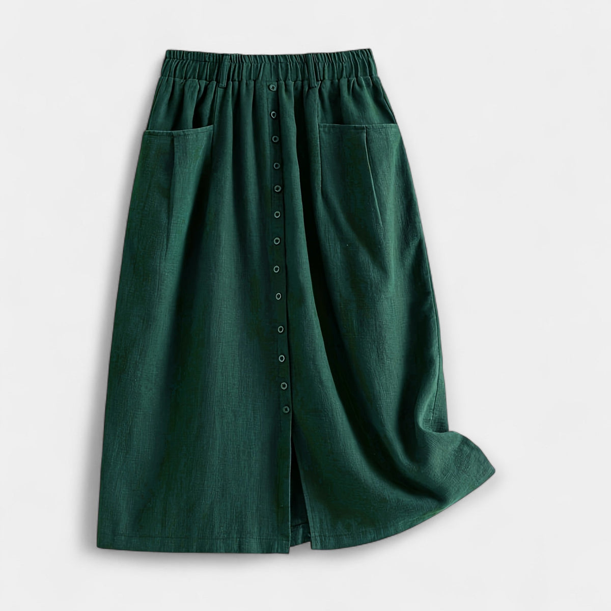 Lynn | Button-Front Midi Skirt