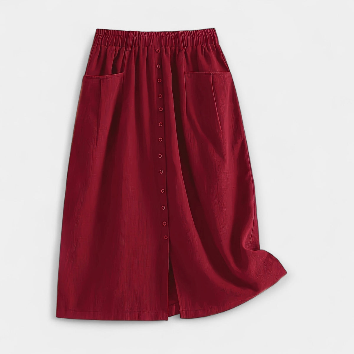 Lynn | Button-Front Midi Skirt