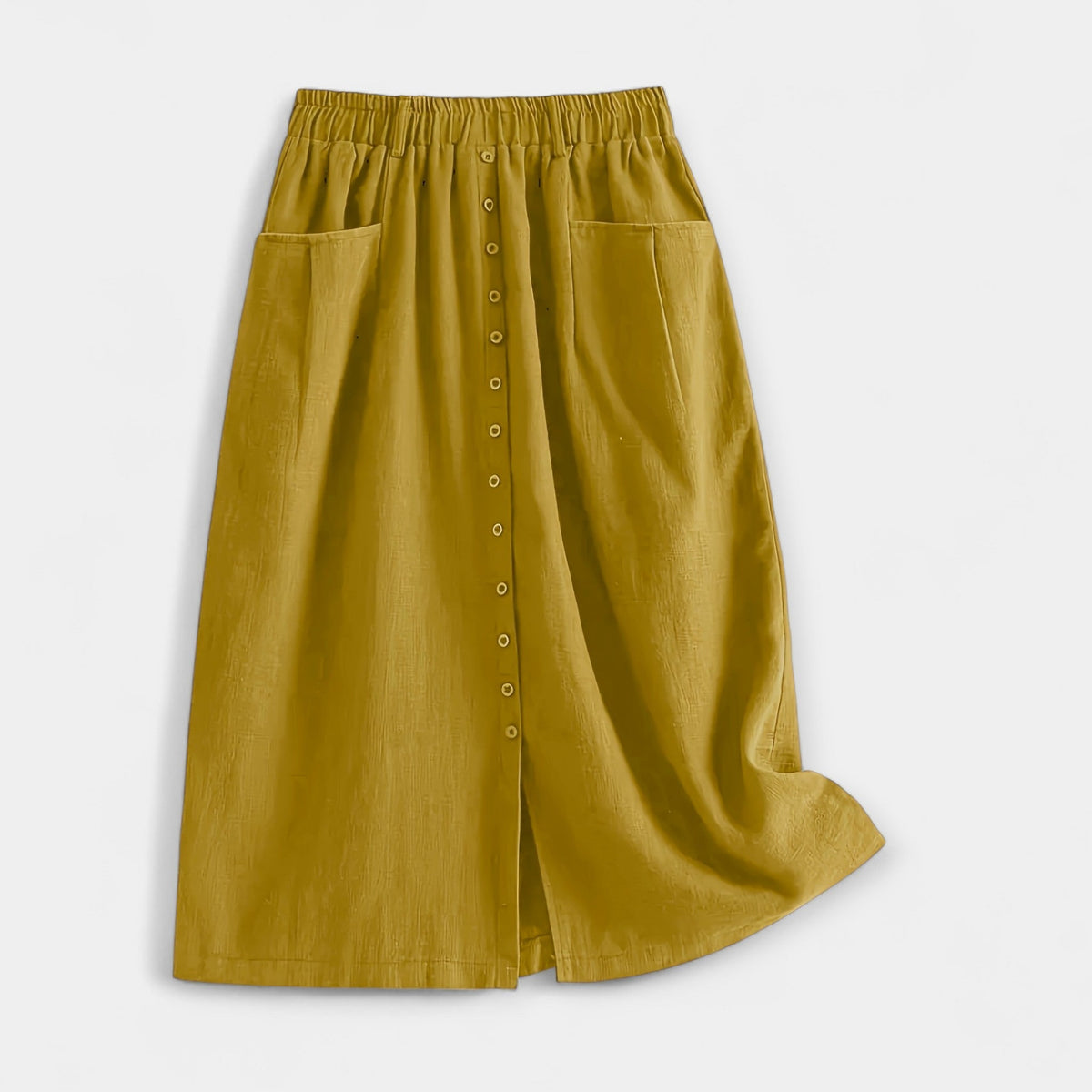 Lynn | Button-Front Midi Skirt