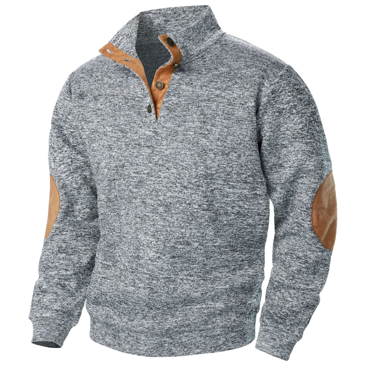 Liam | Charcoal Half-Zip Knit Jumper