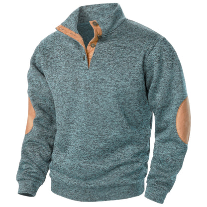Liam | Charcoal Half-Zip Knit Jumper