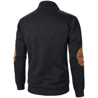 Liam | Charcoal Half-Zip Knit Jumper