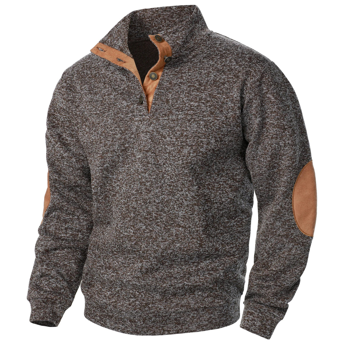Liam | Charcoal Half-Zip Knit Jumper