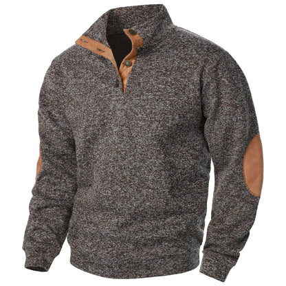 Liam | Charcoal Half-Zip Knit Jumper