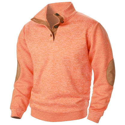 Liam | Charcoal Half-Zip Knit Jumper