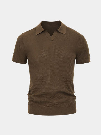 Lloyd | Open-Collar Knit Polo