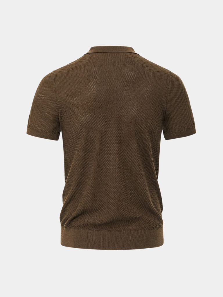Lloyd | Open-Collar Knit Polo