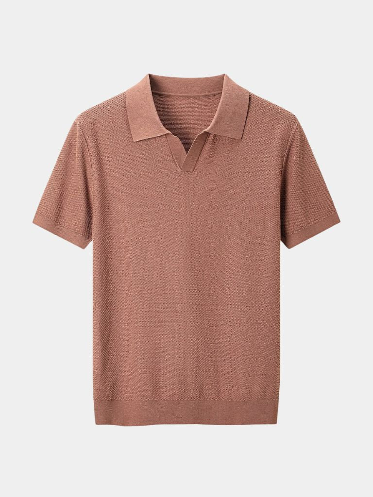 Lloyd | Open-Collar Knit Polo