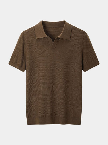 Lloyd | Open-Collar Knit Polo