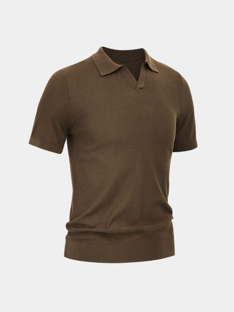 Lloyd | Open-Collar Knit Polo
