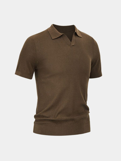 Lloyd | Open-Collar Knit Polo