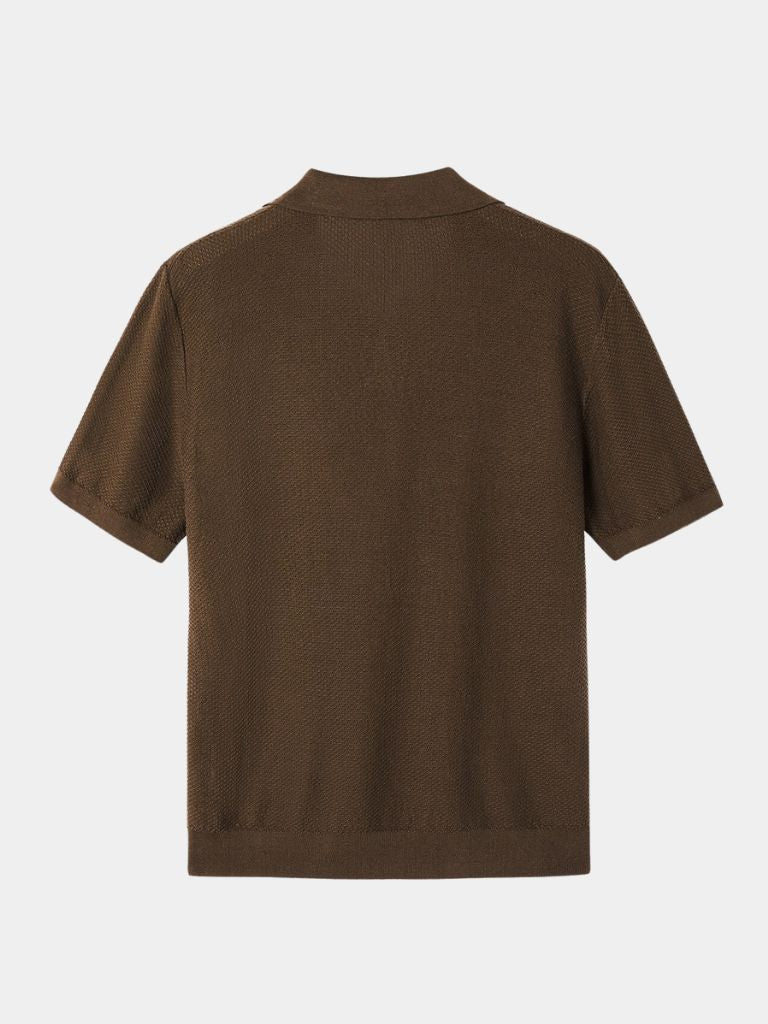 Lloyd | Open-Collar Knit Polo