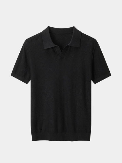 Lloyd | Open-Collar Knit Polo