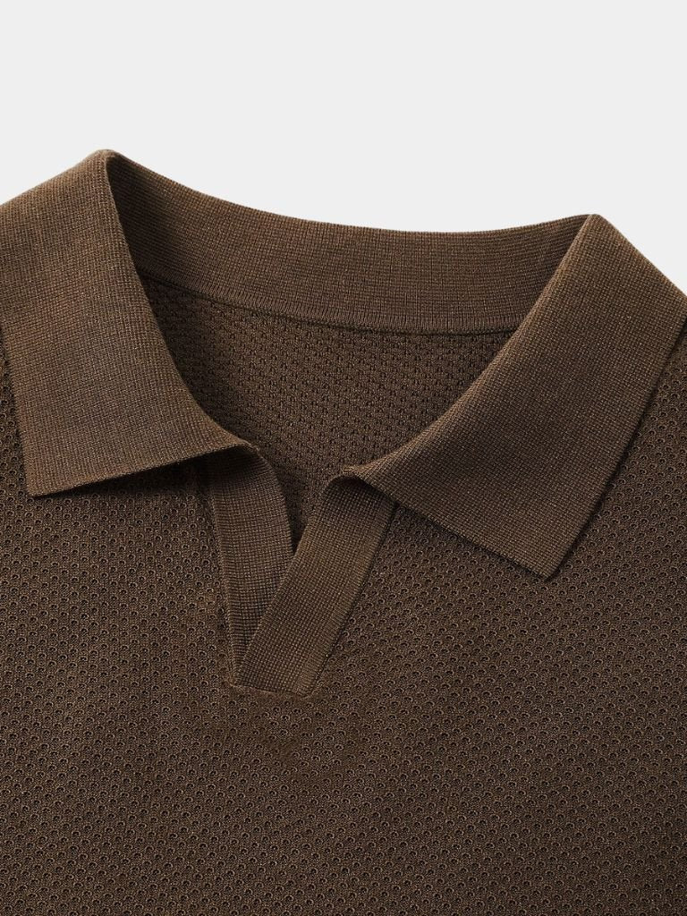 Lloyd | Open-Collar Knit Polo
