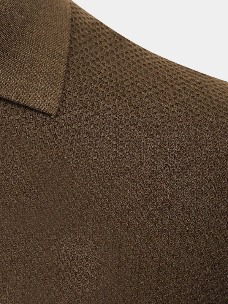 Lloyd | Open-Collar Knit Polo