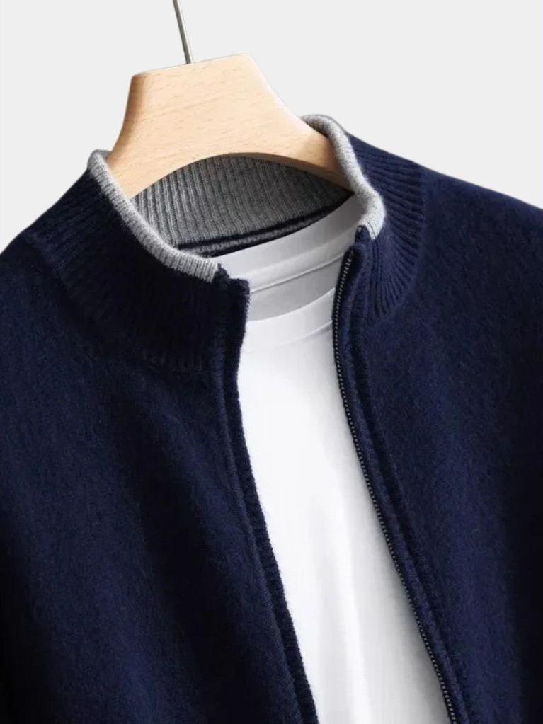 Lewis | Taupe Open-Front Knit Jacket