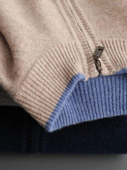 Lewis | Taupe Open-Front Knit Jacket