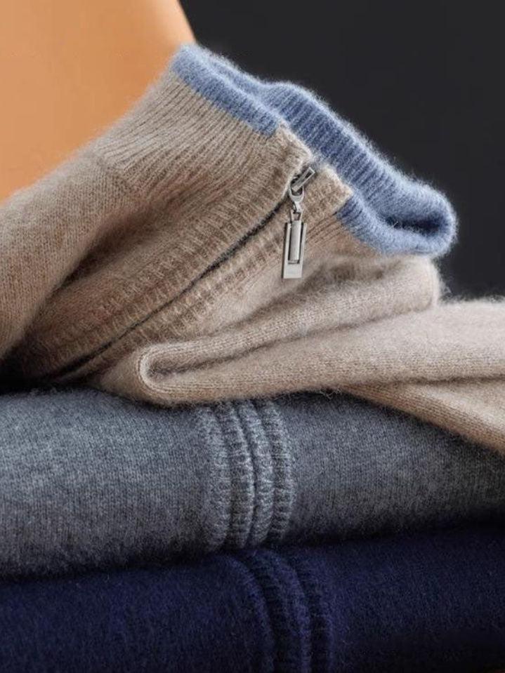 Lewis | Taupe Open-Front Knit Jacket