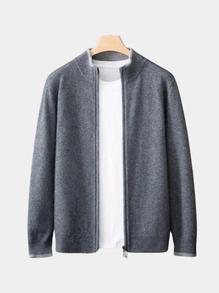 Lewis | Taupe Open-Front Knit Jacket